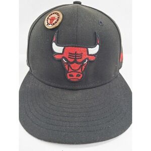 New Era 59FIFTY Chicago Bulls NBA Fitted Hat Black Mens 7 3/4 Basketball Team